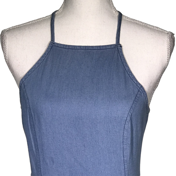 MIMI CHICA Thin Strapped Denim Dress - Picture 2 of 7